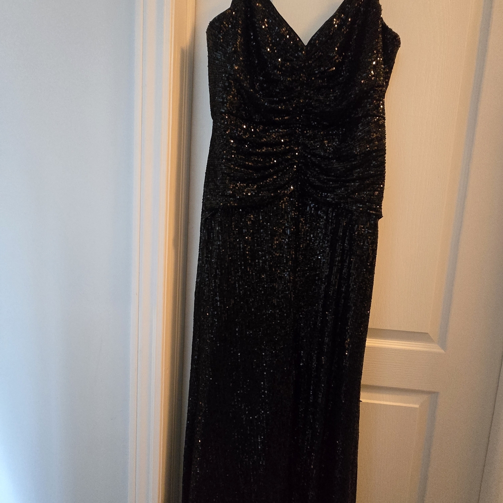 Ever New Black Sequin Maxi Dress